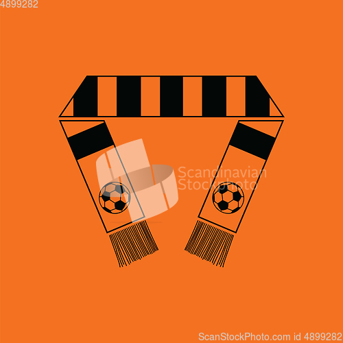 Image of Football fans scarf icon