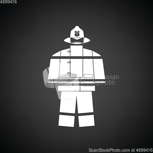Image of Fire service uniform icon