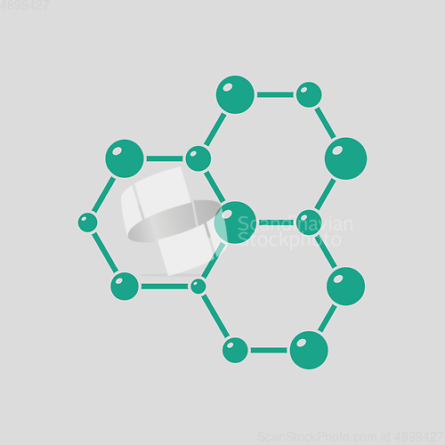 Image of Icon of chemistry hexa connection of atoms