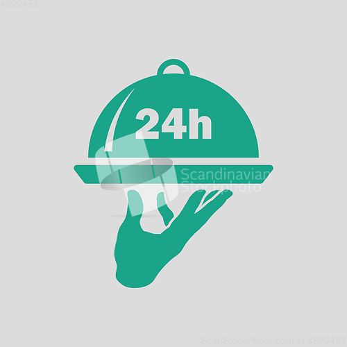 Image of 24 hour room service icon