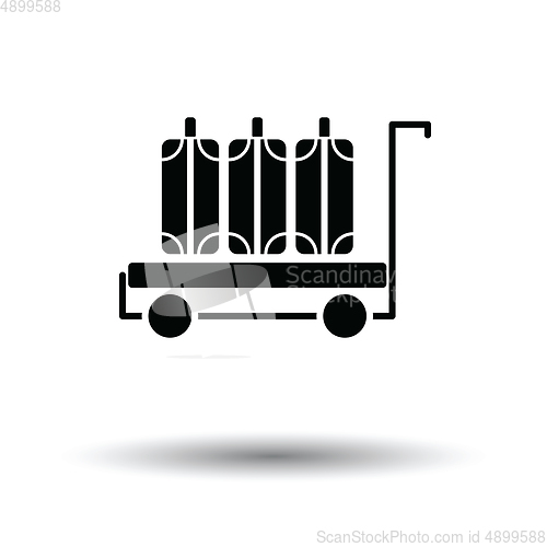 Image of Luggage cart icon