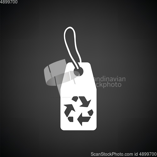 Image of Tag and recycle sign icon