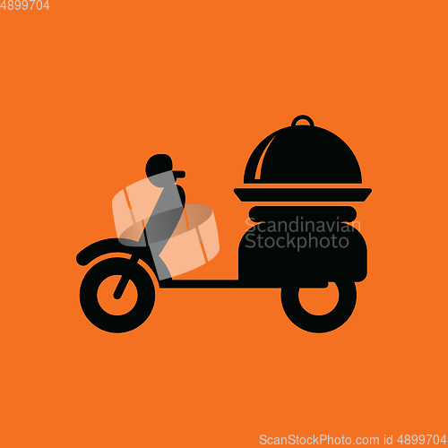 Image of Delivering motorcycle icon