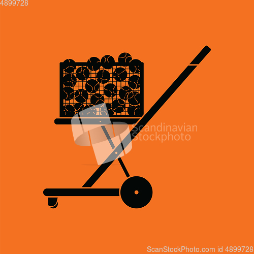 Image of Tennis cart ball icon