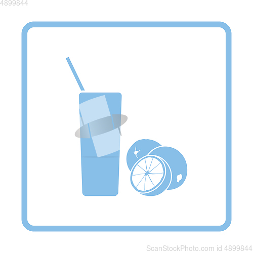 Image of Orange juice glass icon