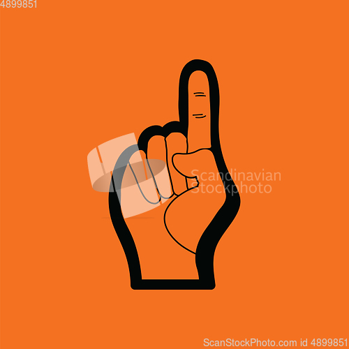 Image of American football foam finger icon