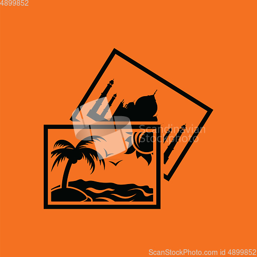 Image of Two travel photograph icon