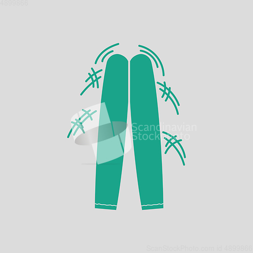 Image of Football fans clapping sticks icon