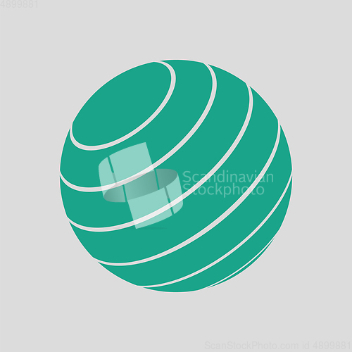 Image of Fitness rubber ball icon