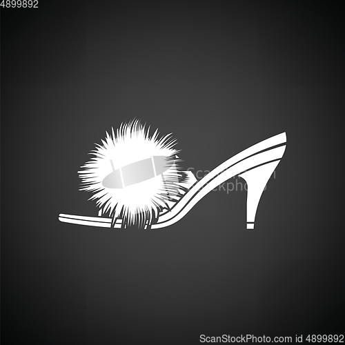 Image of Woman pom-pom shoe icon