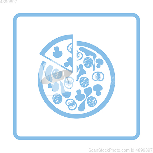 Image of Pizza on plate icon