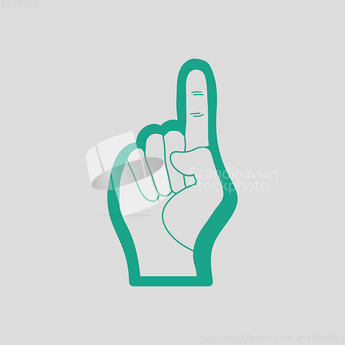 Image of American football foam finger icon