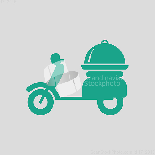 Image of Delivering motorcycle icon