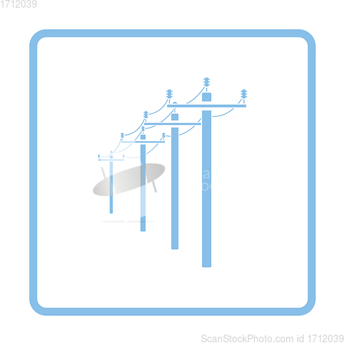 Image of High voltage line icon