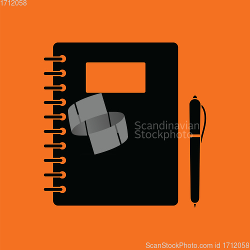 Image of Exercise book with pen icon