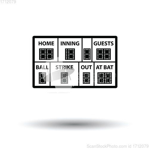 Image of Baseball scoreboard icon