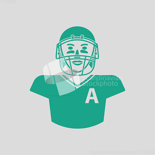 Image of American football player icon