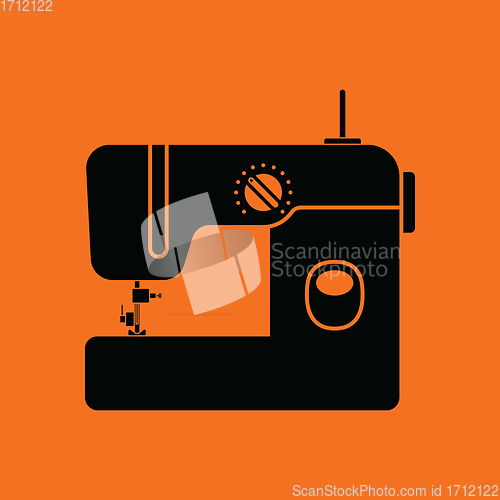 Image of Modern sewing machine icon