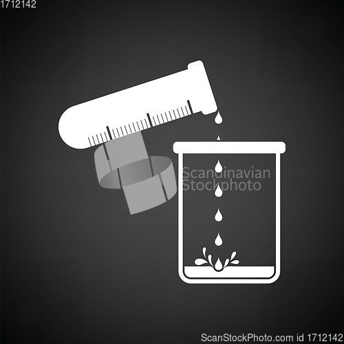 Image of Icon of chemistry beaker pour liquid in flask