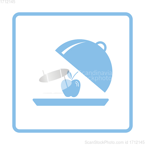 Image of Apple inside cloche icon