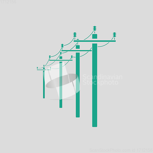 Image of High voltage line icon