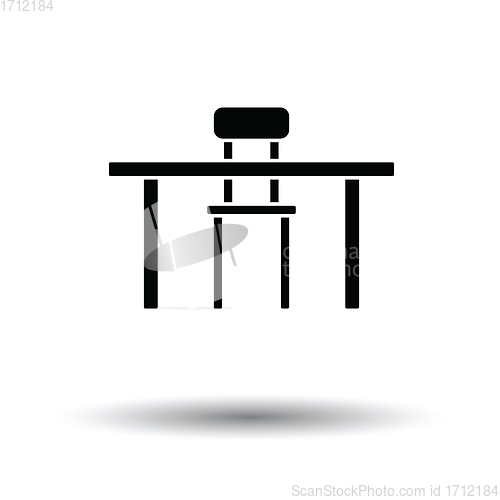 Image of Table and chair icon