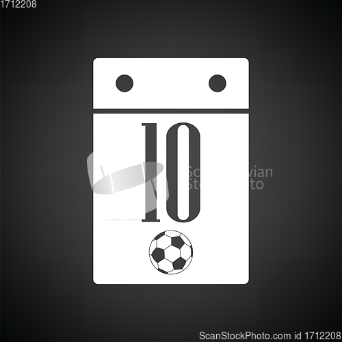 Image of Soccer calendar icon