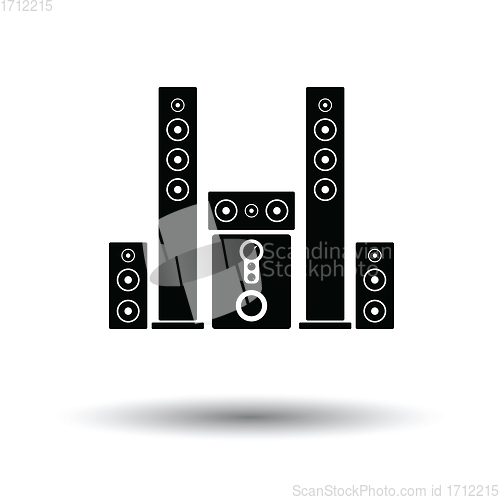 Image of Audio system speakers icon