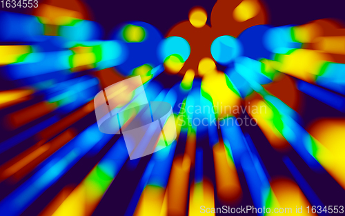 Image of Colorful holographic swirl, vortex prism. Speed laser motion.