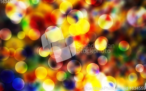 Image of Glitter vintage lights background. Defocused bokeh effect. Backgrround, wallpaper