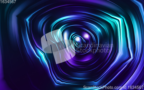 Image of Colorful holographic swirl, vortex prism. Speed laser motion.