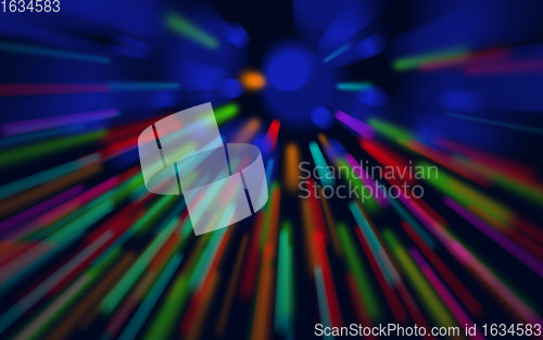 Image of Colorful holographic swirl, vortex prism. Speed laser motion.