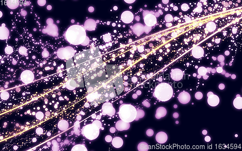 Image of Glitter vintage lights background. Defocused bokeh effect. Backgrround, wallpaper