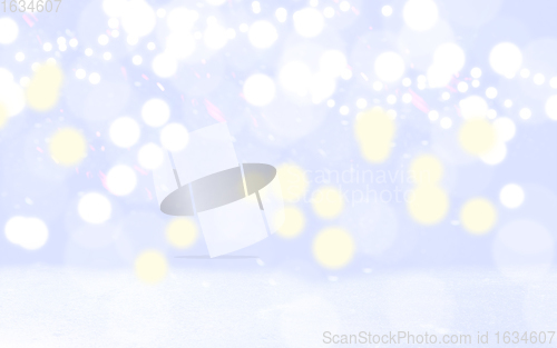 Image of Glitter vintage lights background. Defocused bokeh effect. Backgrround, wallpaper