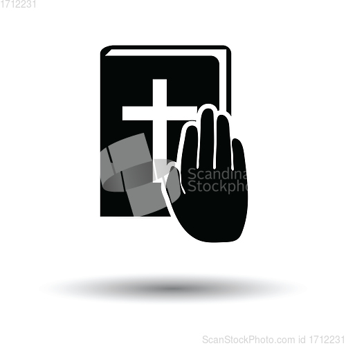 Image of Hand on Bible icon