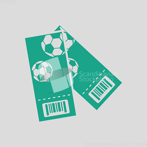 Image of Two football tickets icon