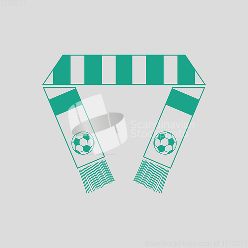 Image of Football fans scarf icon