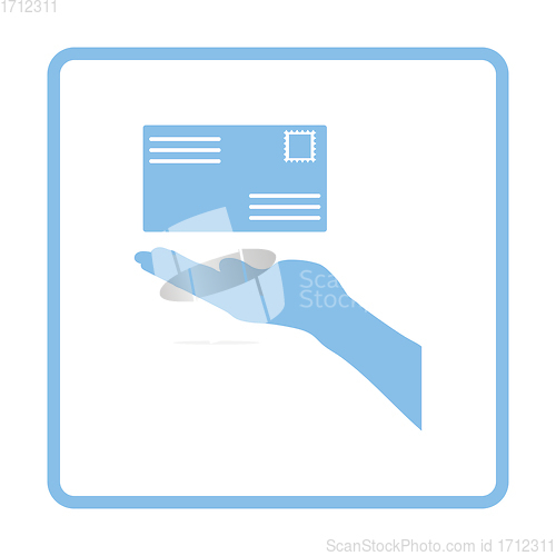 Image of Hand holding letter icon