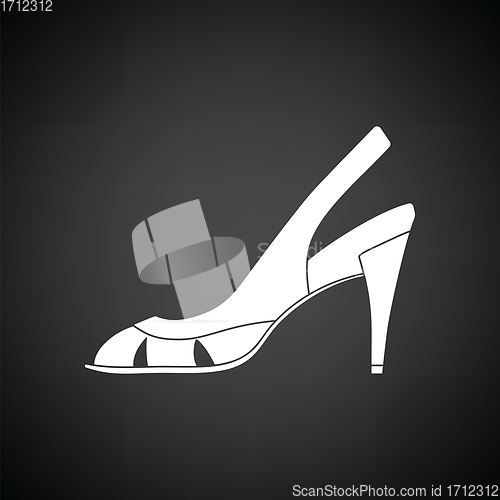 Image of Woman heeled sandal icon