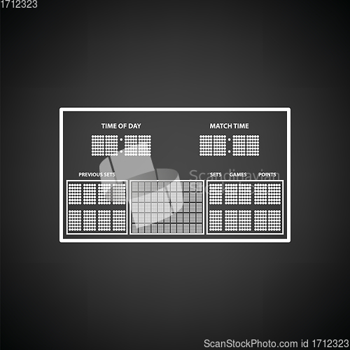 Image of Tennis scoreboard icon