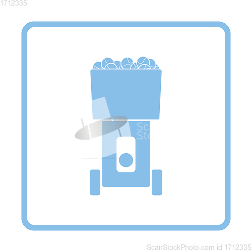 Image of Tennis serve ball machine icon