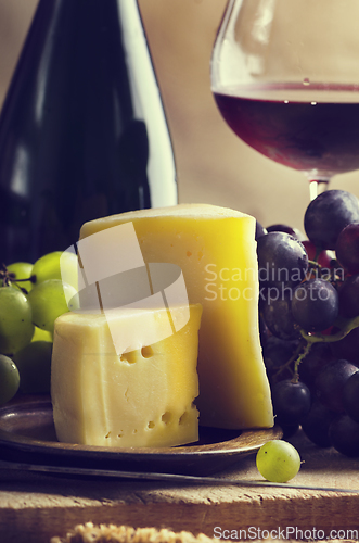 Image of Wine and cheese