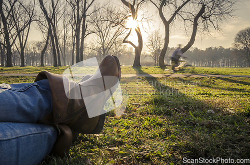 Image of Resting in nature