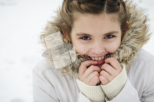 Image of Young girl smiling