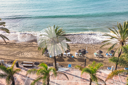 Image of panoramic view of Marbella promenade