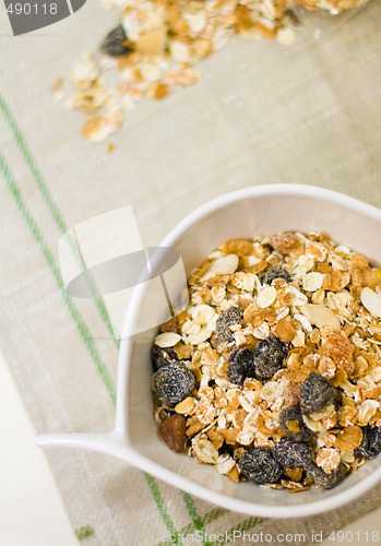 Image of bowl full of muesli 