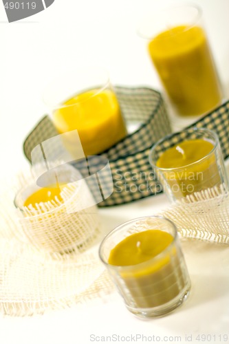 Image of five yellow candles