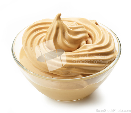 Image of whipped caramel and coffee mousse dessert