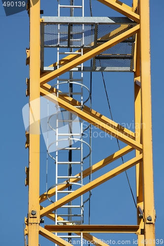 Image of Ladder on a crane