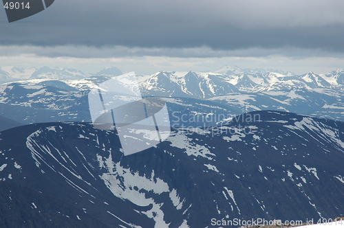 Image of Kebnekaise, from the top of Sweden